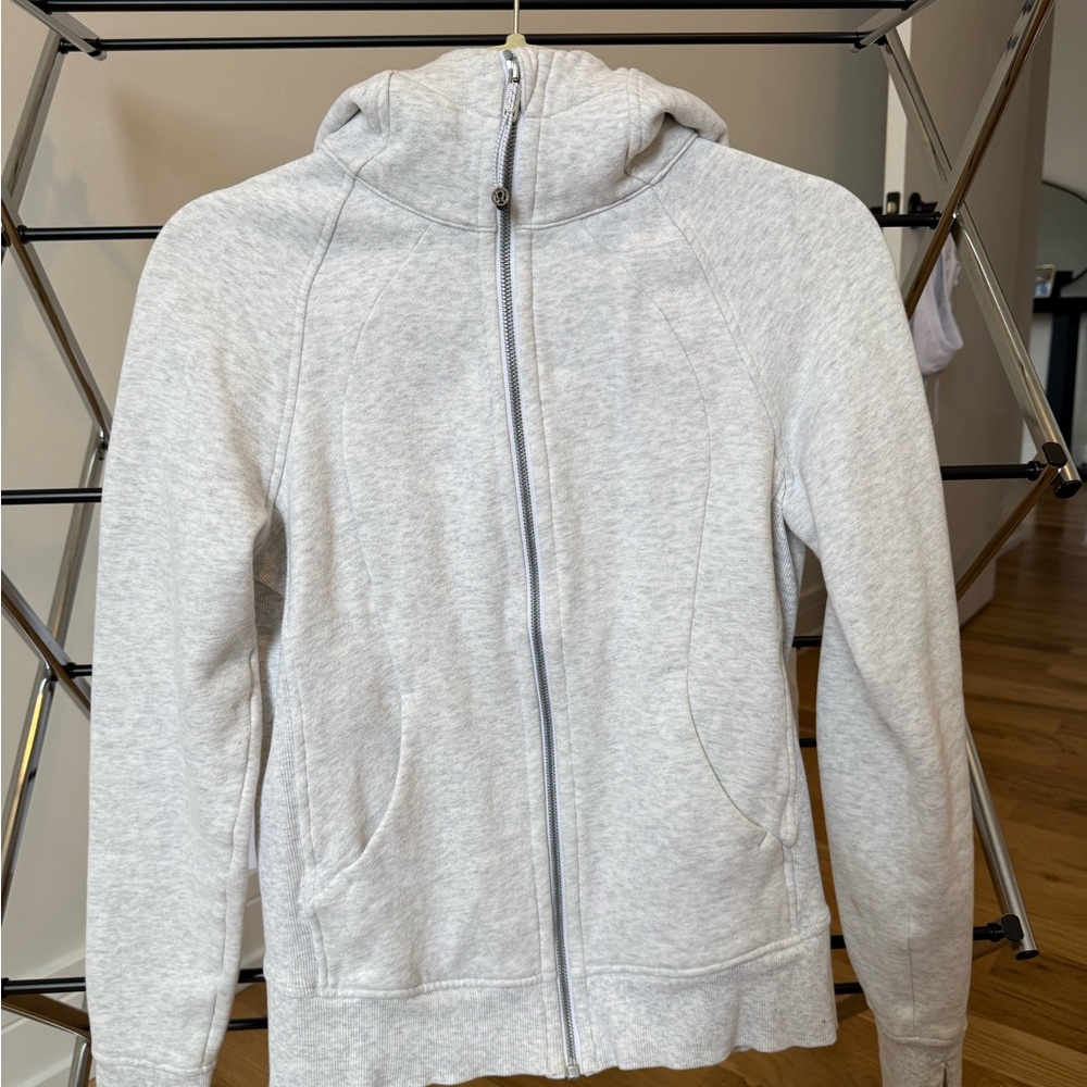 Lululemon Scuba Full Zip Hoodie, Heather Grey